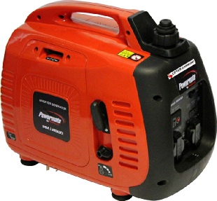 Str�mgenerator. Benzingenerator med inverterteknoligi
